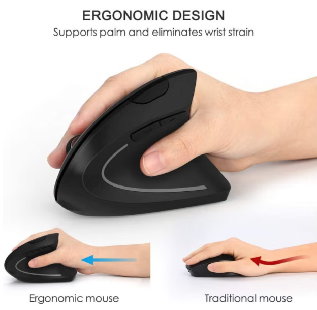 Souris verticale ergonomique sans fil image 4