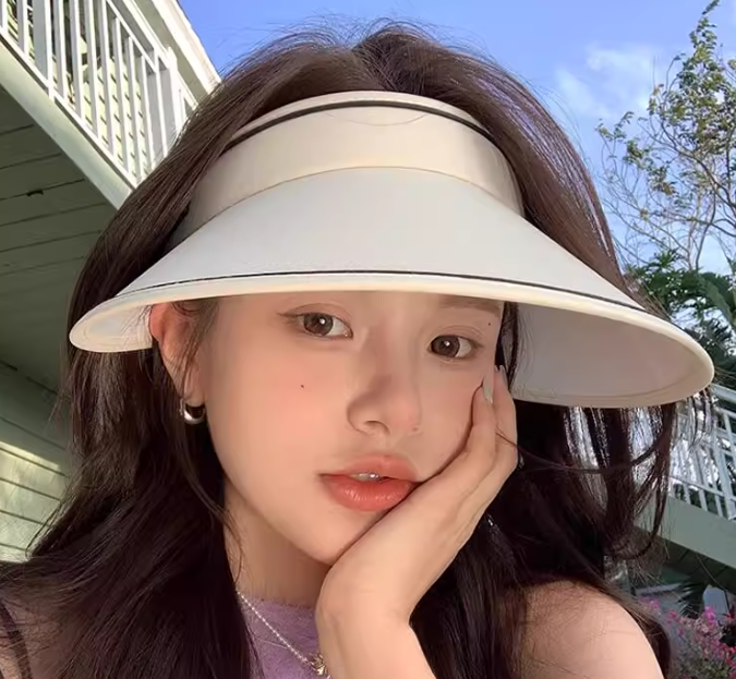 White Hard Visor