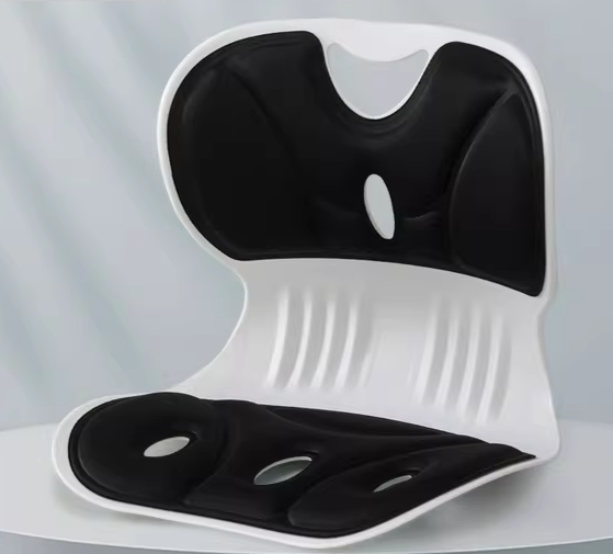 Small Black Ergonomic Lumbar Support Cushion
