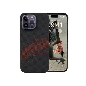 Magnetic Ultra Thin Full Protection Aramid Carbon Mobile Phone Case for iPhone 16 PRO Max