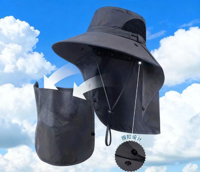 Chapeau anti-soleil visage et nuque image 10