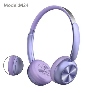 Low Latency Retro Wireless Bluetooth Headband Headphones Noise Cancelling Portable
