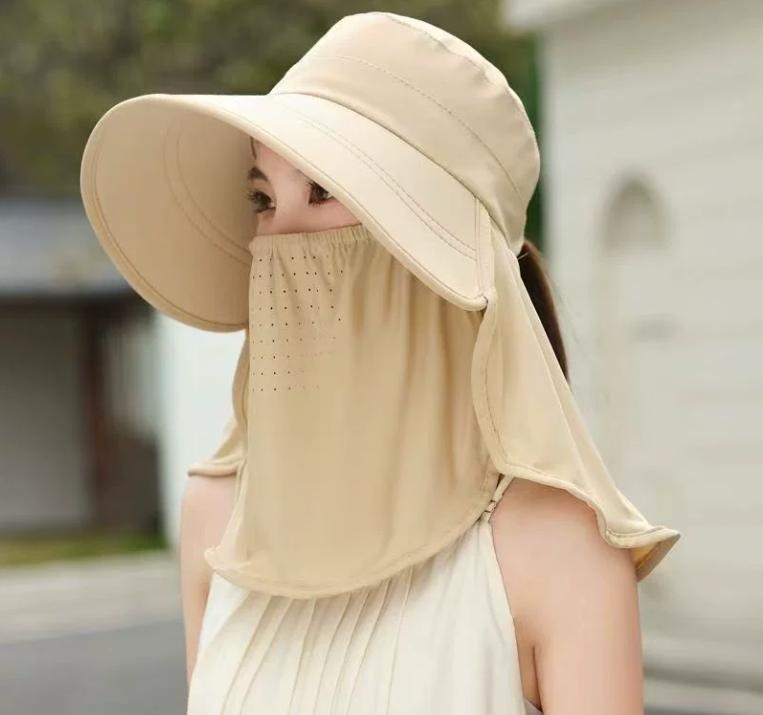 Chapeau anti-soleil protection complète