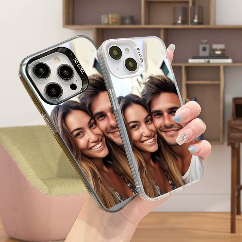 آيفون 16 15 14 13 12 11Pro Max Mini SE 2020 2022 XS XR 7 8 Plus تصميم صور ذاتي الصنع حافظة مخصصة IMD غطاء خلفي مقاوم للصدمات