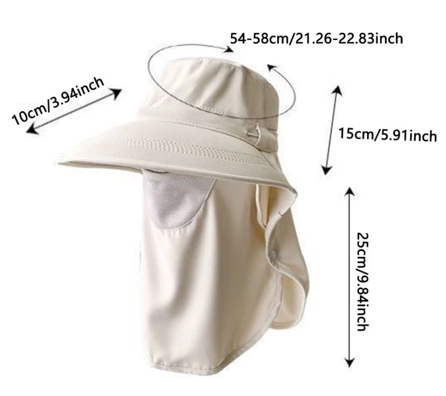 Chapeau solaire tout-en-un protection intégrale image 3