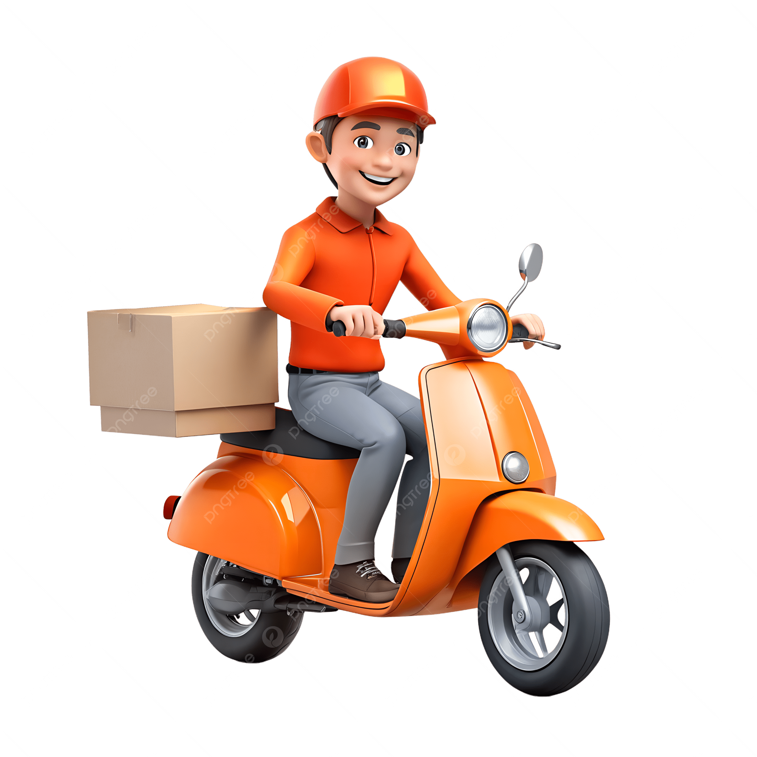 Delivery on moto