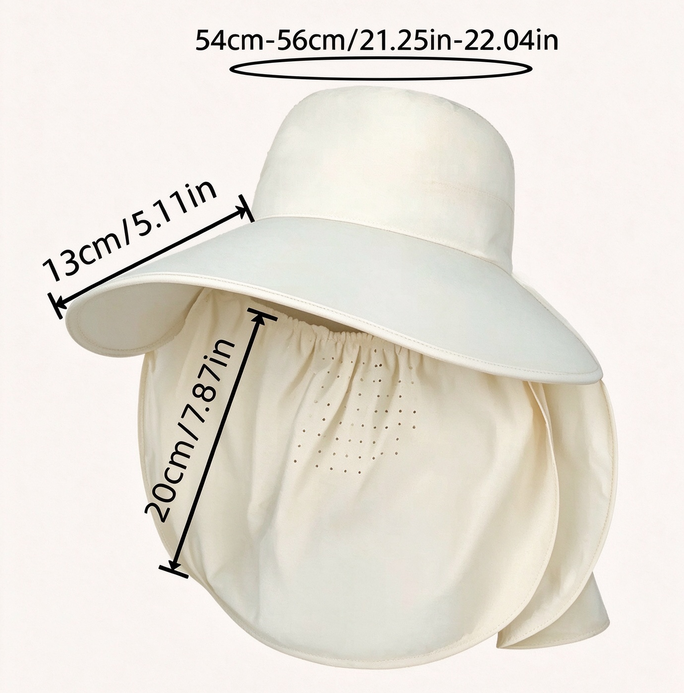 Chapeau anti-soleil protection complète