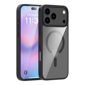 Frosted Magnetic Anti-Drop Phone Matte Magnetic Suction Precision Hole Anti-Drop Mobile Phone Cover Case for iPhone 17PRO Case
