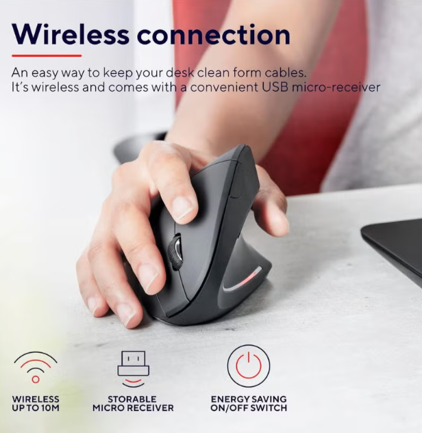 Souris verticale ergonomique sans fil image 8